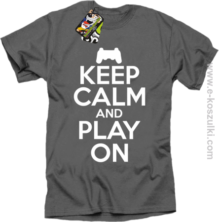 Keep calm and play on konsola - koszulka męska