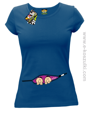 Dzieciaczki, kieszonka dla kobiet w ciąży - koszulka damska