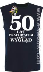 50 lat pracowałem na ten wygląd - bezrękawnik męski granatowy