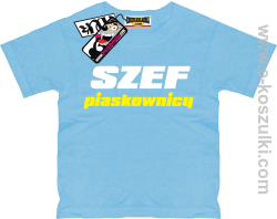 Szef piaskownicy koszulka dziecięca - błękitny