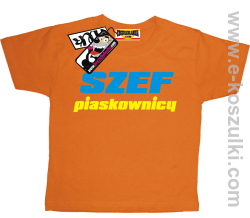 Szef piaskownicy koszulka dziecięca - pomarańczowy