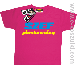 Szef piaskownicy koszulka dziecięca - różowy