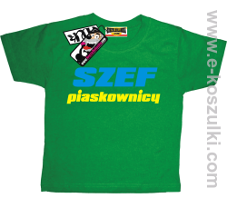 Szef piaskownicy koszulka dziecięca - zielony