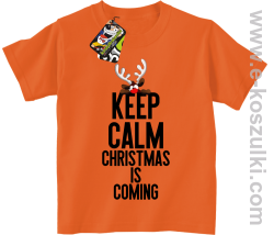 Keep calm christmas is coming pomarańczowa