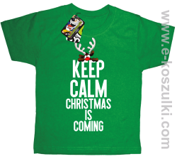 Keep calm christmas is coming zielony
