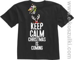 Keep calm christmas is coming black