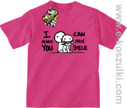 I can always make You smile - koszulka dla dziecka różowa