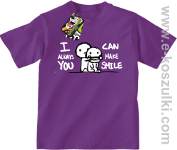 I can always make You smile - koszulka dla dziecka fioletowa