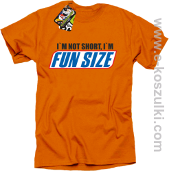I`m not short i`m FunSize - koszulka męska pomarańczowa