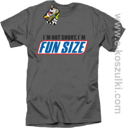 I`m not short i`m FunSize - koszulka męska szara 