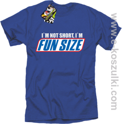 I`m not short i`m FunSize - koszulka męska niebieska 