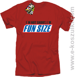 I`m not short i`m FunSize - koszulka męska czerwona 