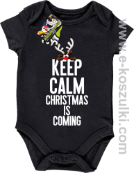 Keep calm christmas is coming czarny