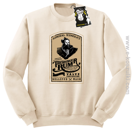 Admiral kunkka's-bluza z logo beżowa
