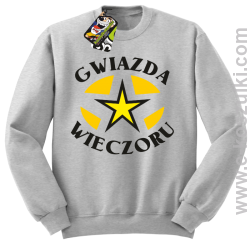 Gwiazda wieczoru - bluza bez kaptura melanż