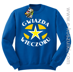 Gwiazda wieczoru - bluza bez kaptura niebieska
