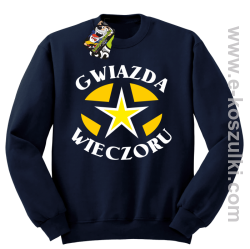 Gwiazda wieczoru - bluza bez kaptura granatowa
