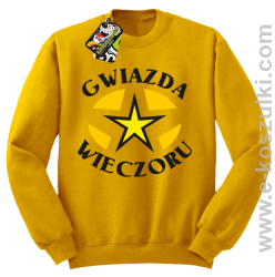 Gwiazda wieczoru - bluza bez kaptura żółta
