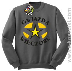 Gwiazda wieczoru - bluza bez kaptura szara