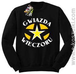 Gwiazda wieczoru - bluza bez kaptura czarna