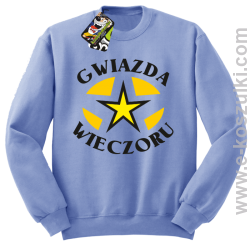 Gwiazda wieczoru - bluza bez kaptura błękitna