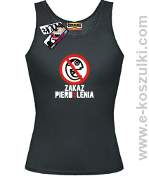 Zakaz pierd*lenia - top damski - czarny