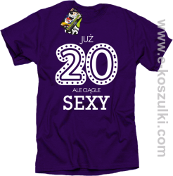 Już 20-stka ale ciągle sexy - koszulka męska granatowa
