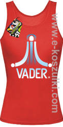 VADER STAR ATARI STYLE - top damski czerwony