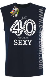 Już 40-stka ale ciągle sexy - bezrękawnik męski granatowy