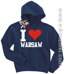 I love Warsaw bluza dziecięca - granatowy