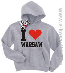 I love Warsaw bluza dziecięca - melanż