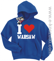 I love Warsaw bluza dziecięca - niebieski