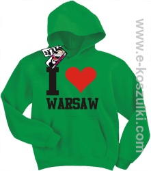 I love Warsaw bluza dziecięca - zielony