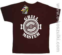 Grill Master - koszulka dziecięca brązowy