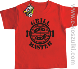 Grill Master - koszulka dziecięca czerwony