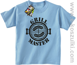 Grill Master - koszulka dziecięca błękitny