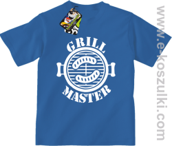 Grill Master - koszulka dziecięca niebieski