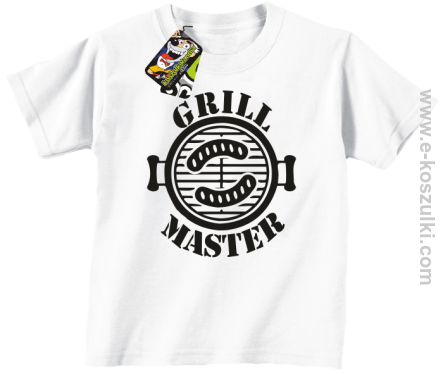 Grill Master - koszulka dziecięca biały