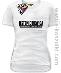 Jestem Dziewicą... - koszulka damska - biały