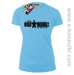 Ku*wama* - koszulka damska - błękitny