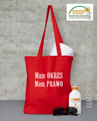 Mam okres Mam prawo - ECO torba czerwony