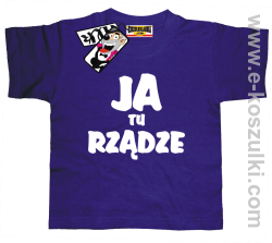 Ja tu rządze koszulka dziecięca - fioletowy