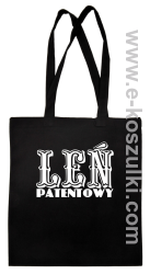 Leń patentowy - torba bawełniana czarny