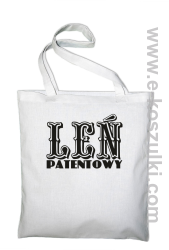 Leń patentowy - torba bawełniana biały