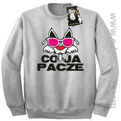 co ja pacze- zabawna bluza bez kaptura melanż