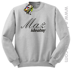 Mąż idealny - bluza bez kaptura melanż