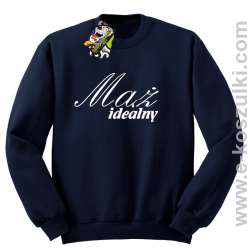Mąż idealny - bluza bez kaptura granatowa