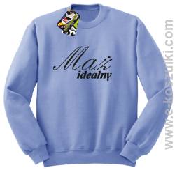 Mąż idealny - bluza bez kaptura błękitna