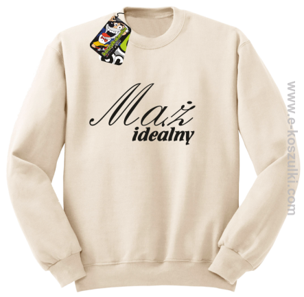 Mąż idealny - bluza bez kaptura beżowa
