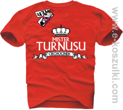 Mister Turnusu Ciechocinek - koszulka męska - czerwony